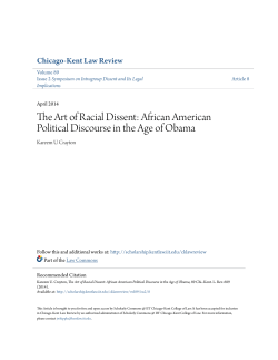 The Art of Racial Dissent: African American