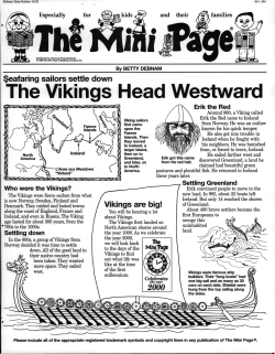 The Vikings Head Westward