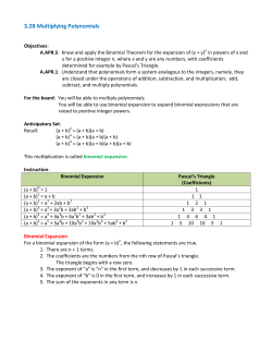 3.2B Multiplying Polynomials