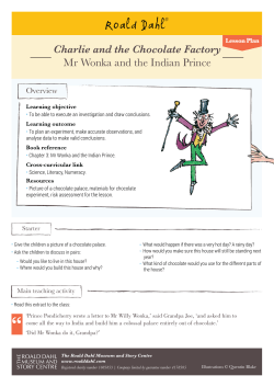 Charlie and the Chocolate Factory Mr Wonka and the Indian Prince