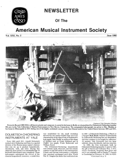 21.2 - American Musical Instrument Society