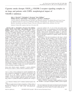 Cigarette smoke disrupts VEGF165-VEGFR-2 receptor - AJP-Lung