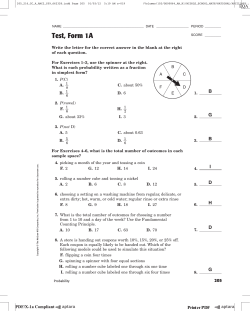 Test, Form 1A - Cobb Learning