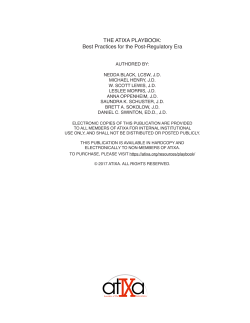 THE ATIXA PLAYBOOK: Best Practices for the Post