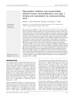 Glycosylation inhibitors and neuraminidase enhance human