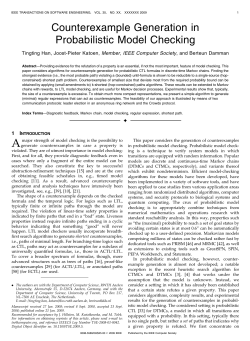 Counterexample Generation in Probabilistic Model