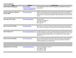 AFRICAN AMERICAN: NAME WEBSITE DESCRIPTION African