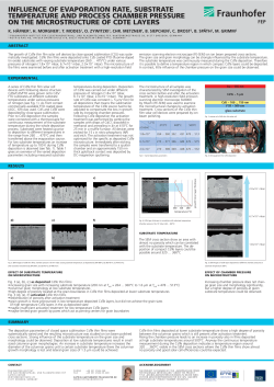 Influence of evaporation rate, substrate