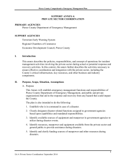 Private Sector Coordination