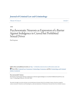 Psychosomatic Neurosis as Expression of a Barrier Against