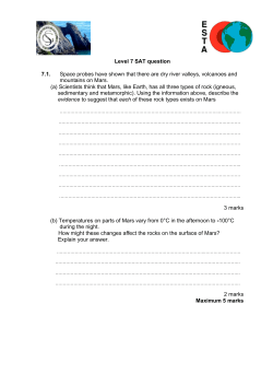Level 7 SAT question 7.1. Space probes have shown that there are