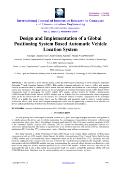 Design and Implementation of a Global Positioning System Based