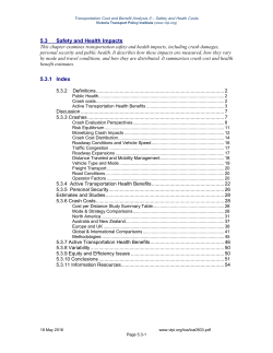 Crash Costs - Victoria Transport Policy Institute
