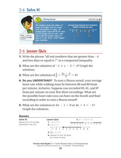 Solve It! - MathChamber