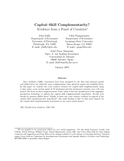 Capital Skill Complementarity? Evidence from a Panel of Countries