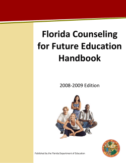 Florida Counseling for Future Education Handbook