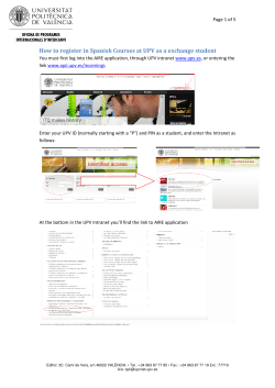 How to register in Spanish Courses at UPV as a exchange