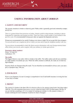 useful information about jordan