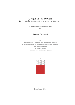 Graph-based models for multi
