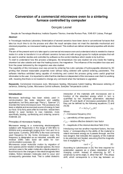 Conversion of a commercial microwave oven to a