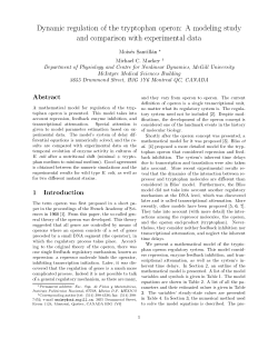 M. Santillan and M. C. Mackey