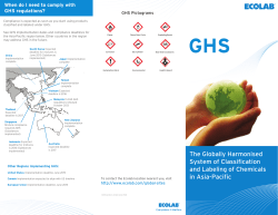 The Globally Harmonised System of Classification and Labeling of