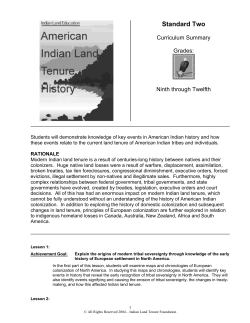 Standard Two - Indian Land Tenure Foundation -