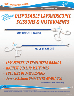 BVX&trade; Laparoscopic Instruments Brochure