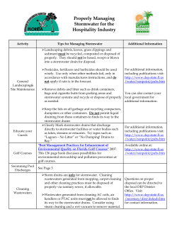 Properly Managing Stormwater for the Hospitality Industry