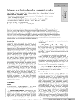 Calixarenes as aryloxides: oligonuclear europium(III) derivatives
