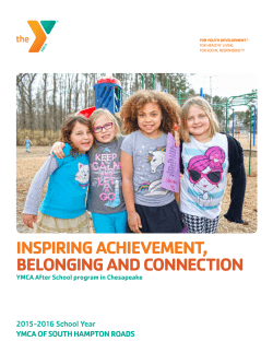 INSPIRING ACHIEVEMENT, BELONGING AND CONNECTION
