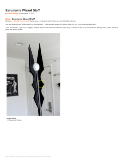Instructables.com - Saruman`s Wizard Staff