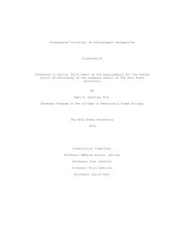 PROGRESSIVE INCLUSION: