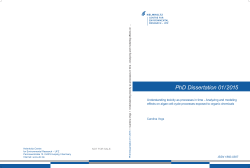 PhD Dissertation 01/ 2015