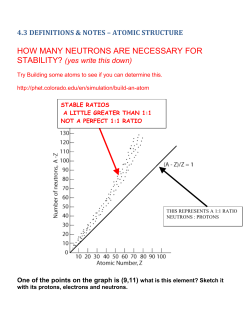 HOW MANY NEUTRONS ARE NECESSARY FOR
