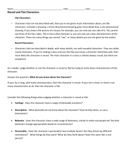 Round and Flat Characters