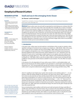 Swell and sea in the emerging Arctic Ocean