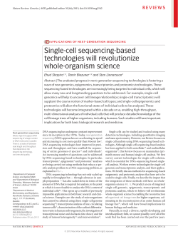 Single-cell sequencing-based technologies will revolutionize whole