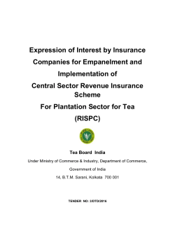 Expression of Interest by Insurance Companies for Empanelment