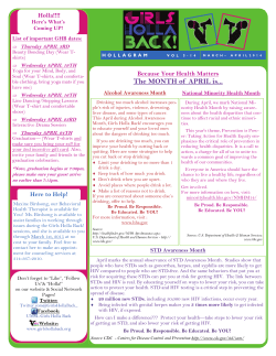 Newsletter Publication &ndash; final template spring 2014