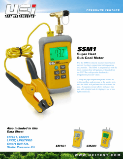Super Heat Sub Cool Meter
