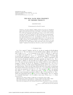 THE REAL RANK ZERO PROPERTY OF CROSSED PRODUCT 1