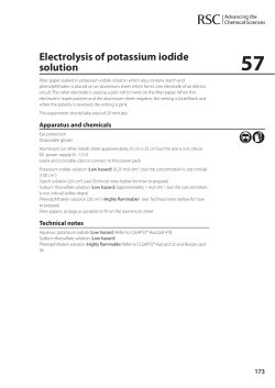 57 Electrolysis of potassium iodide solution