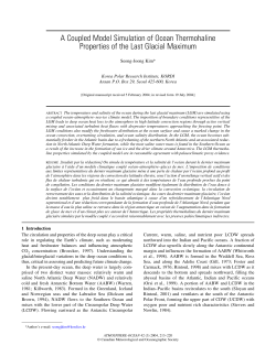 A Coupled Model Simulation of Ocean Thermohaline Properties of