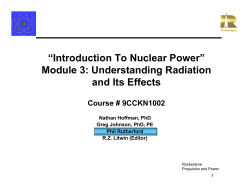 Understanding Radiation and its Effects