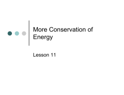 MnE - More Conservation of Energy