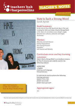Hate is Such a Strong Word
