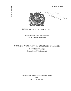Strength Variability in Structural Materials