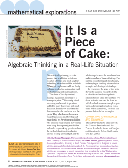 it is a Piece of cake