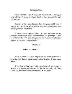 Islam for the Junior